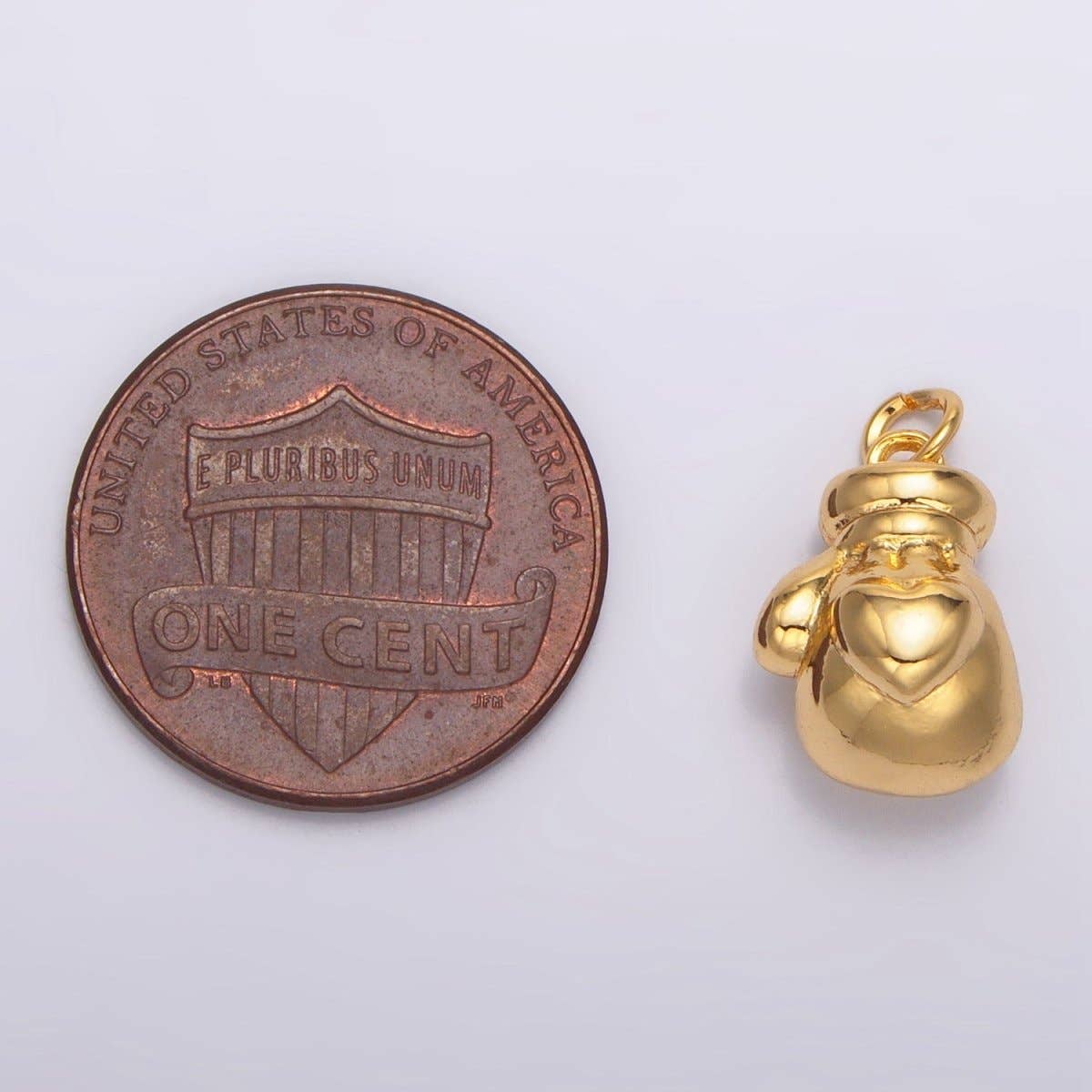 24K Gold Filled Boxing Glove Minimalist Multidimensional Charm |
