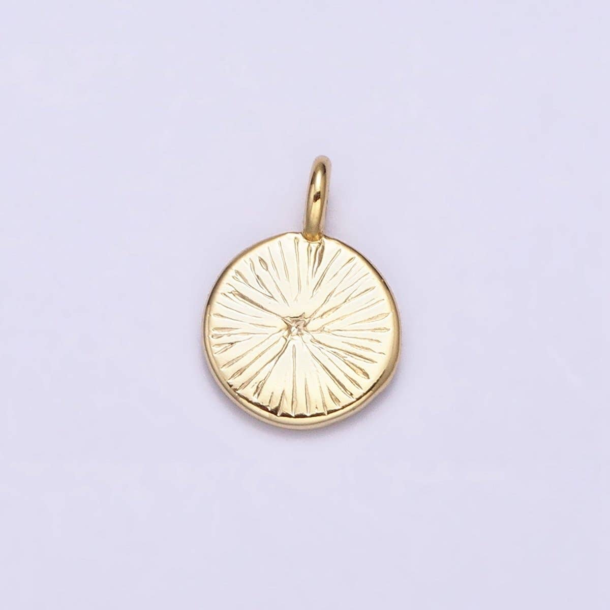 16K Gold Filled Mini Happy Smiley Face Emotion Round Add-On Charm |