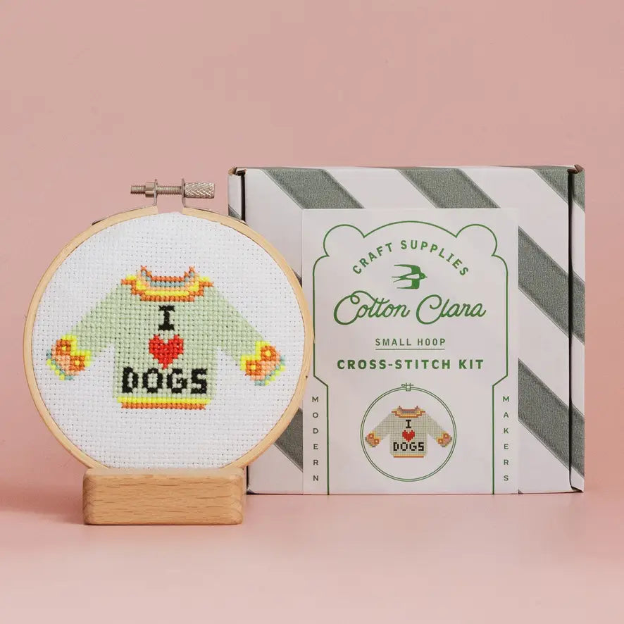 I Love Dogs Cross Stitch Kit image 0