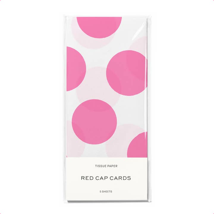 Pink Polka Dots tissue paper image 0