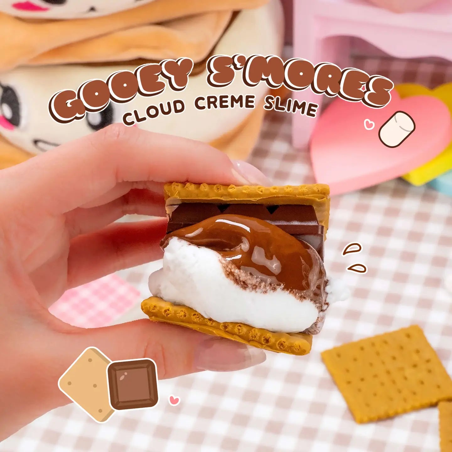 Gooey S'mores Cloud Creme Slime image 1