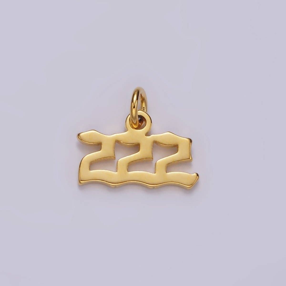 24K Gold Filled Angel Number Numerology Minimalist Mini Charm |