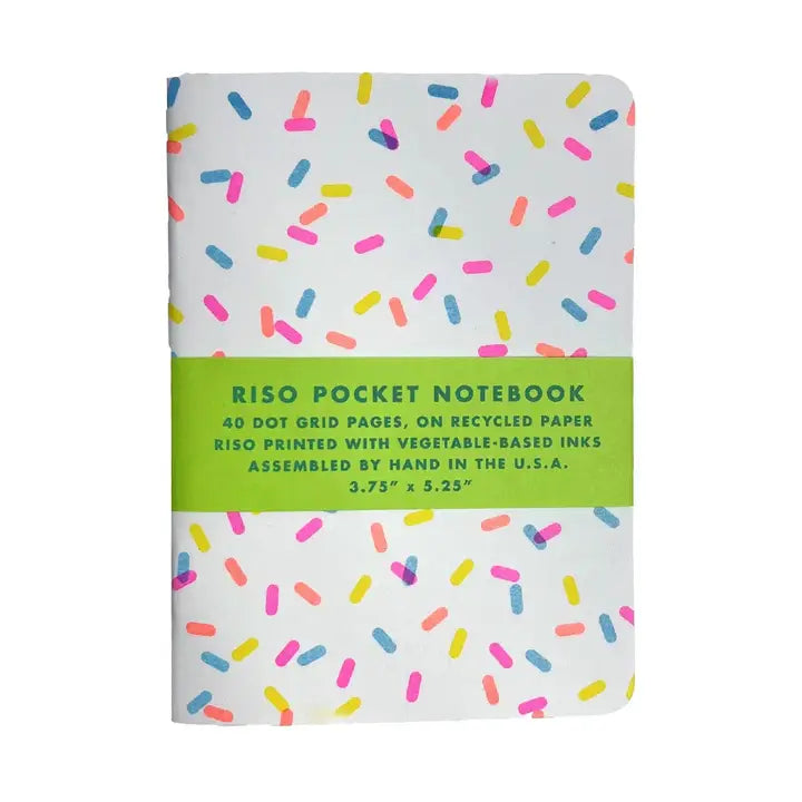 Risograph Pocket Notebook - Sprinkles image 0