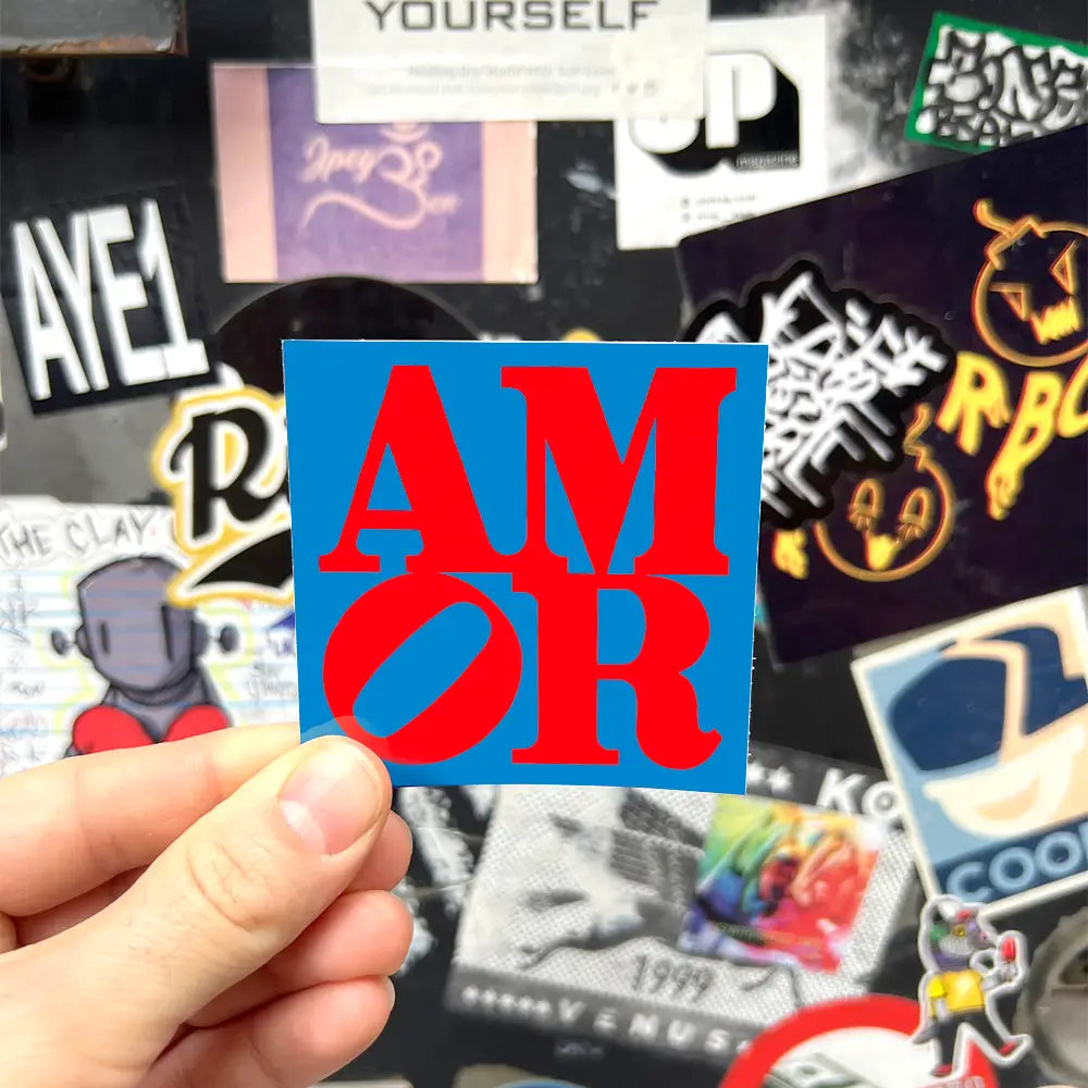 Amor By Robert Indiana (Valentines) - Die-Cut Sticker image 1