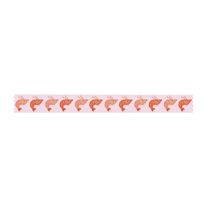 Shrimp Parade Washi Tape - 15mm image 0