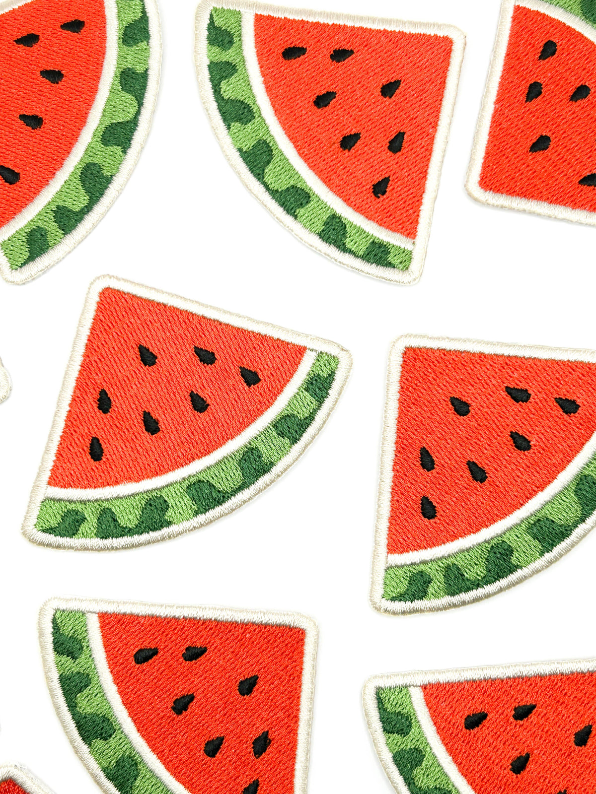 Watermelon Embroidered Patch Summer Fruit Picnic Beach