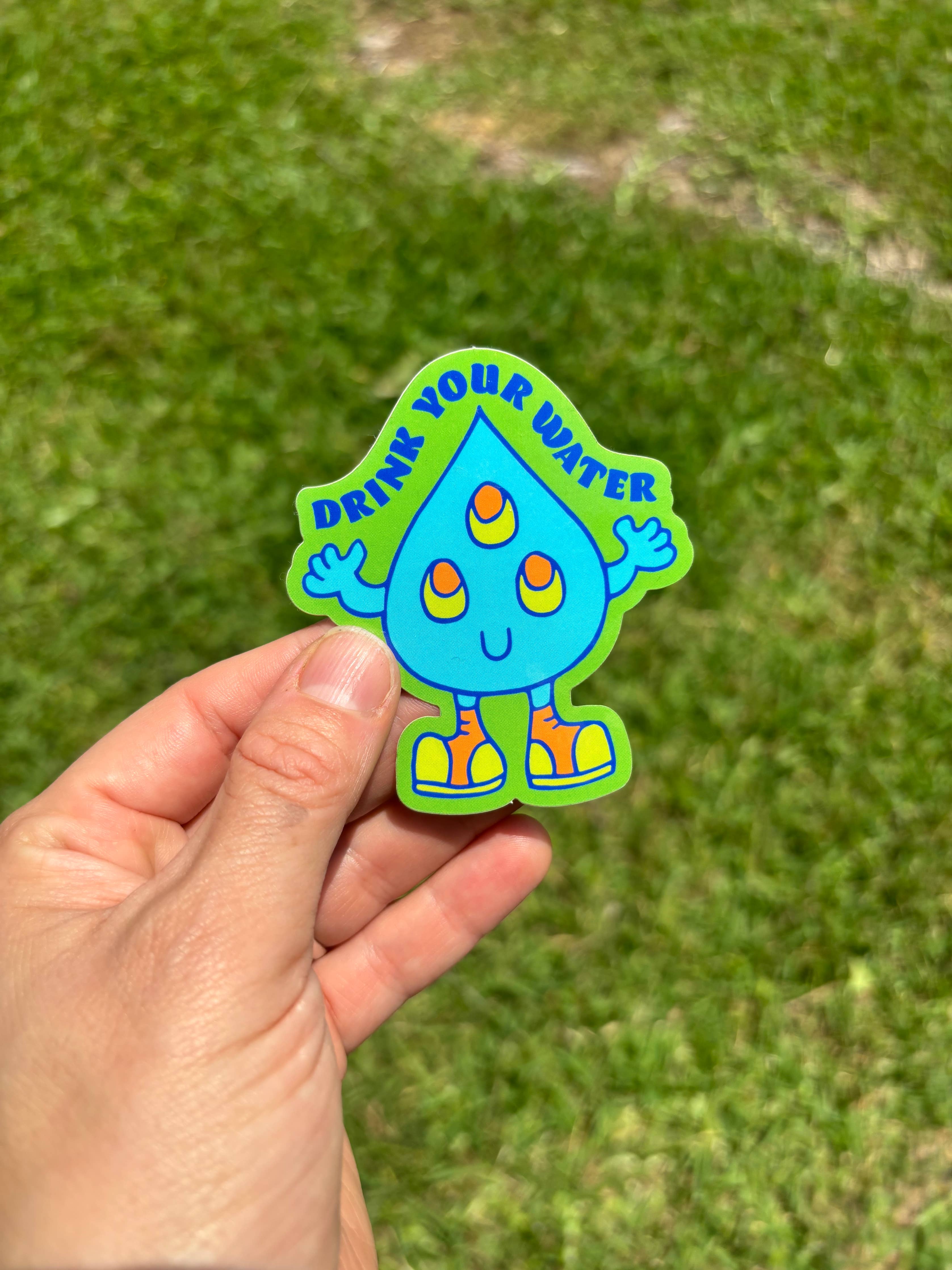 Drink Your Water Sticker
