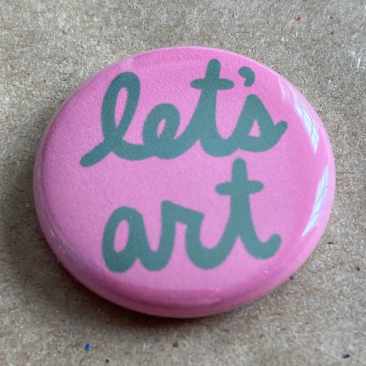 Let's Art Pin Back Button image 0