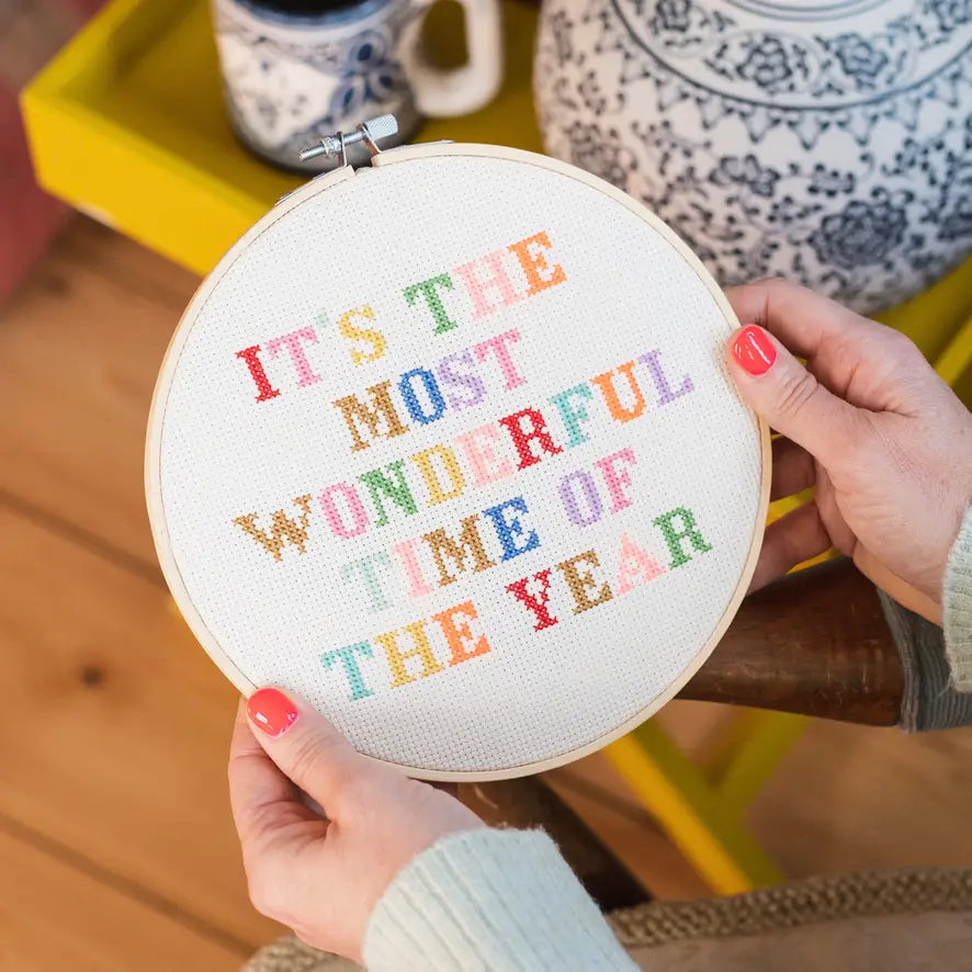It's the Most Wonderful Time Cross Stitch Kit image 1
