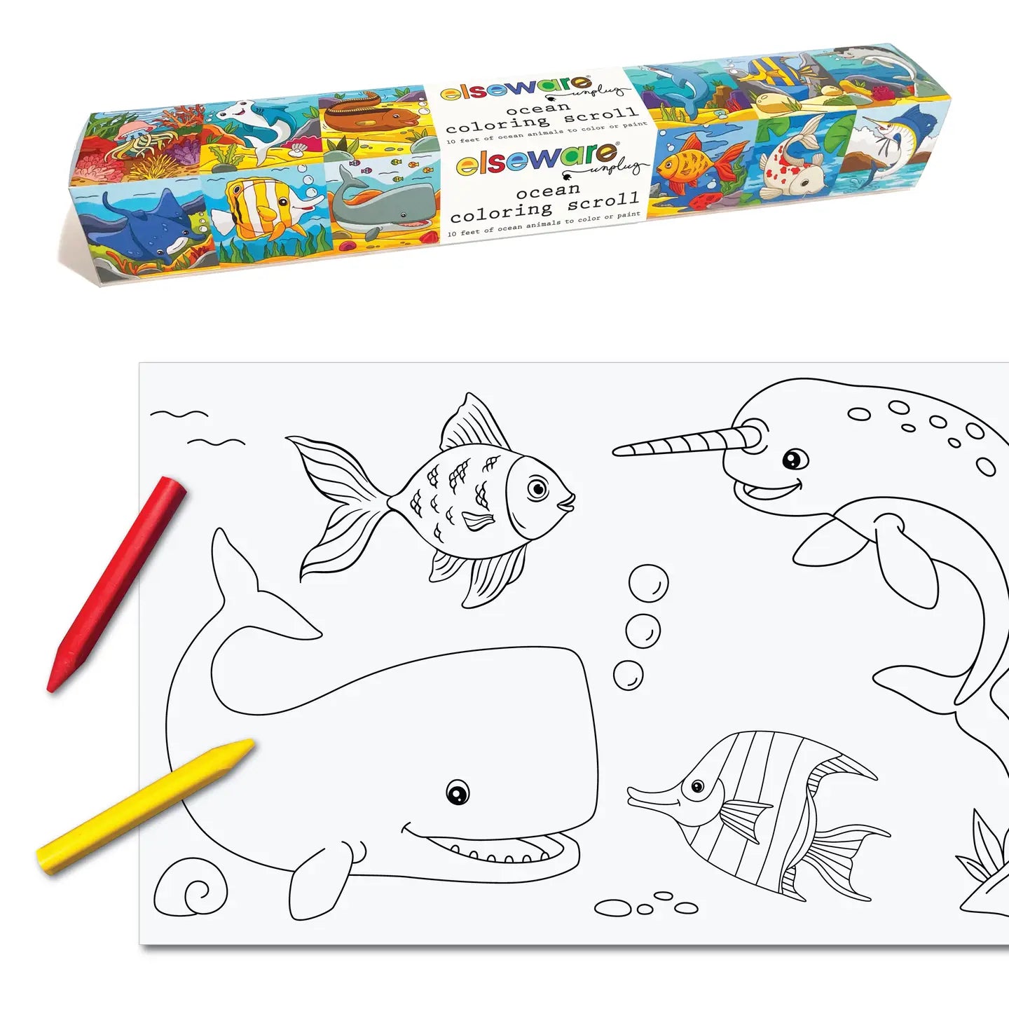 Ocean Coloring Scroll - 10ft with Adhesive Back image 0