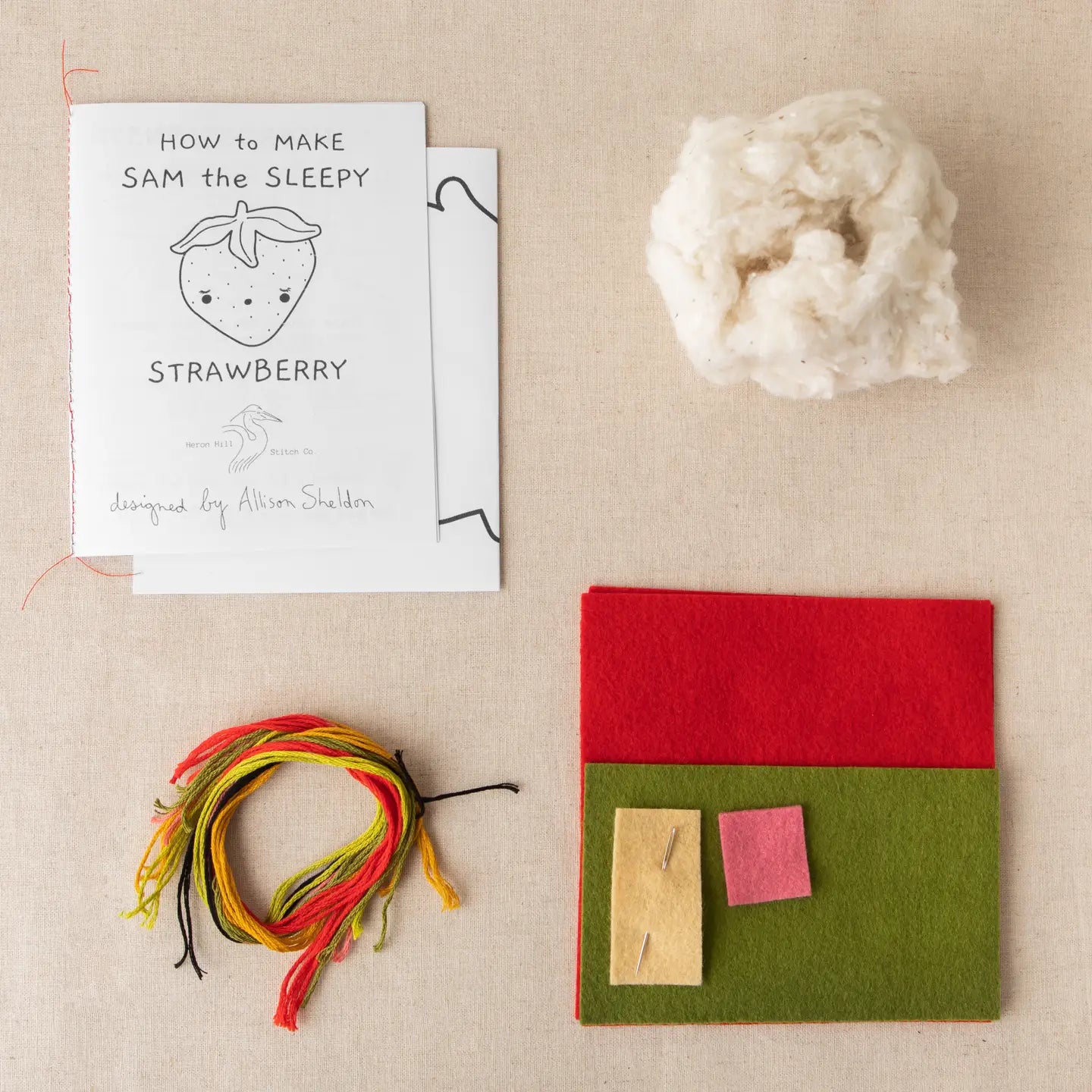 Sam the Sleepy Strawberry - Diy Craft Kit image 2