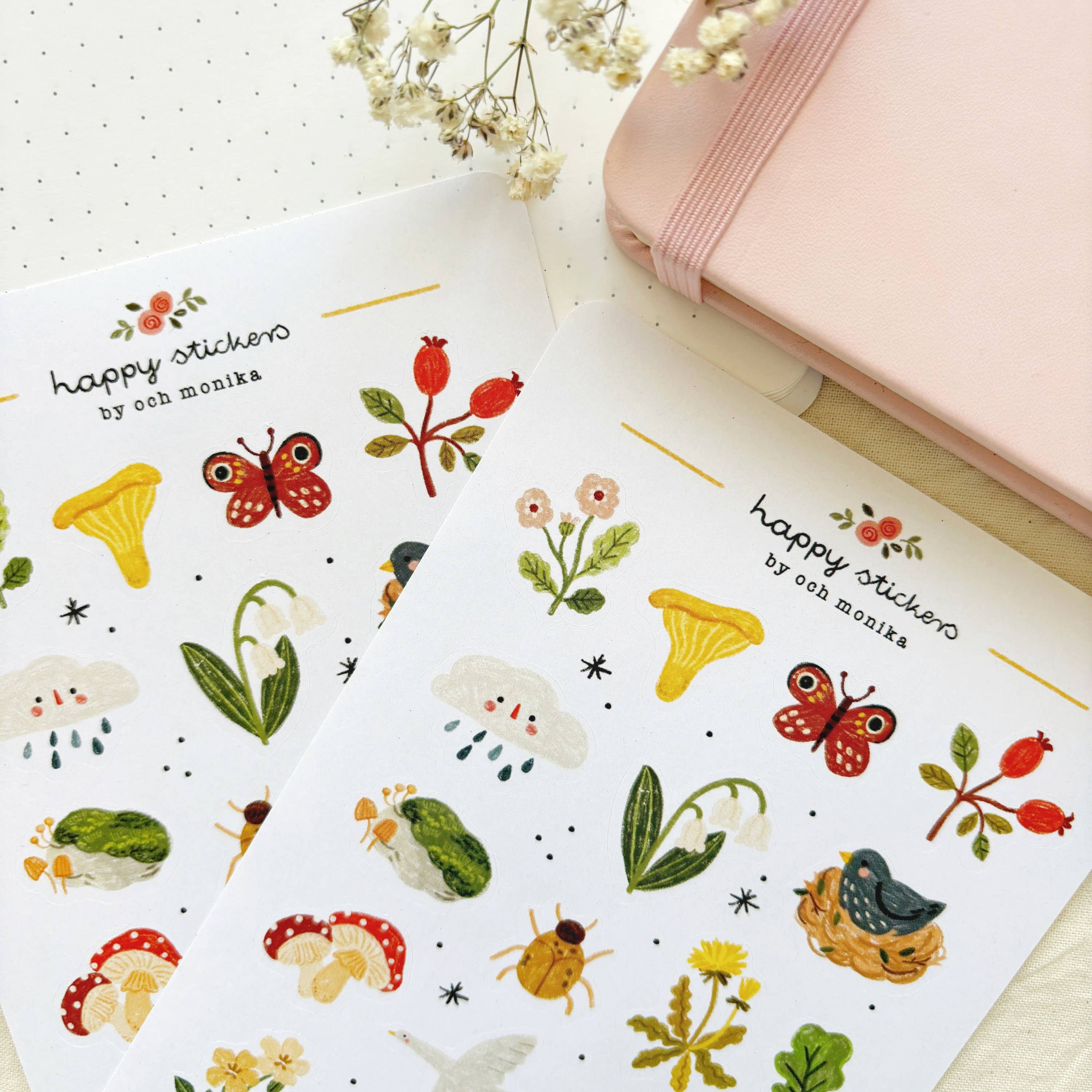 Nature - Planner & Journal Stickers | A6 Matte Paper