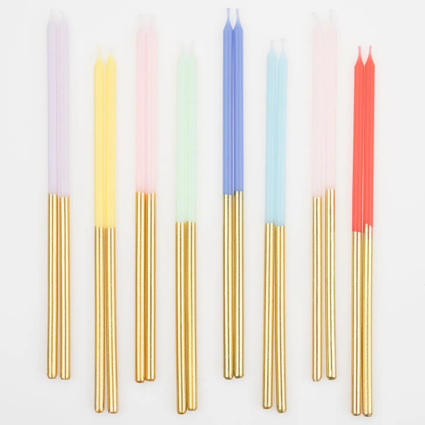 Gold Dipped Rainbow Mix Candles image 2