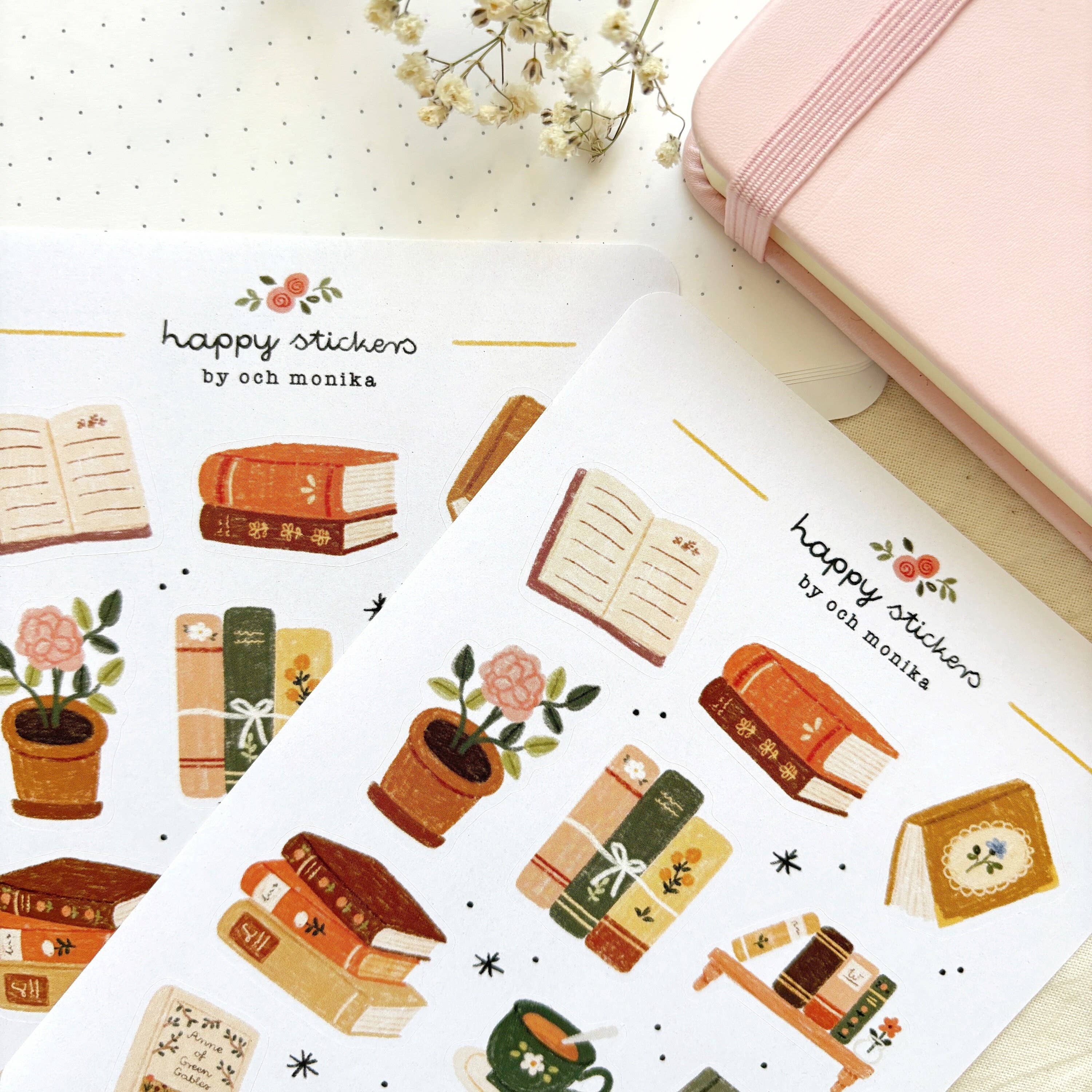 Bookish - Planner & Journal Stickers | A6 Matte Paper
