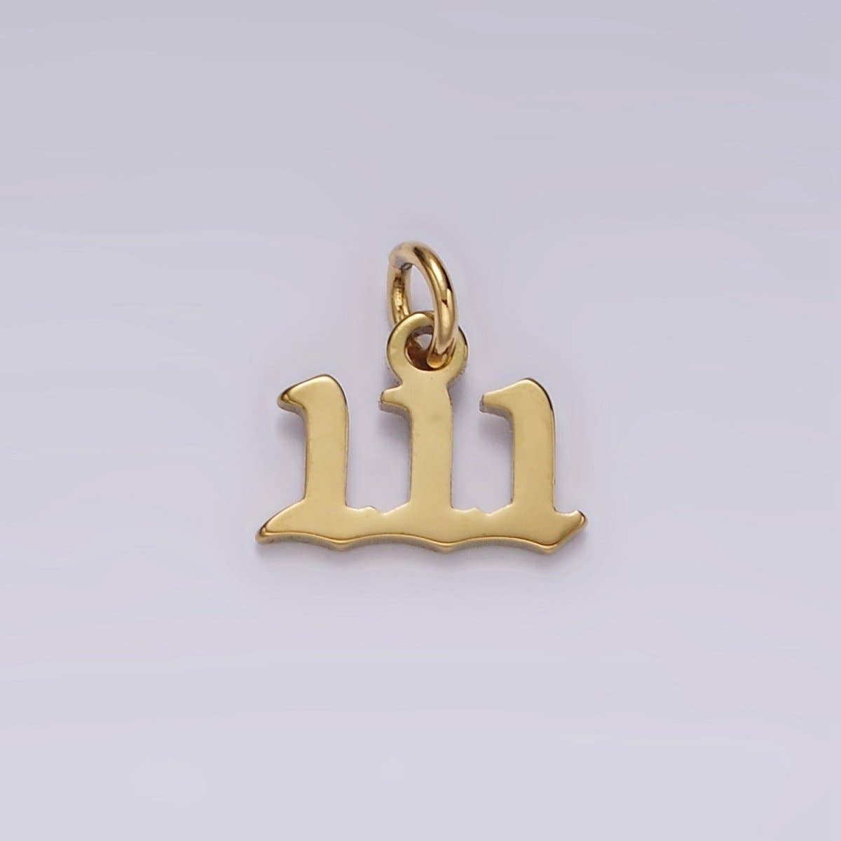 24K Gold Filled Angel Number Numerology Minimalist Mini Charm |