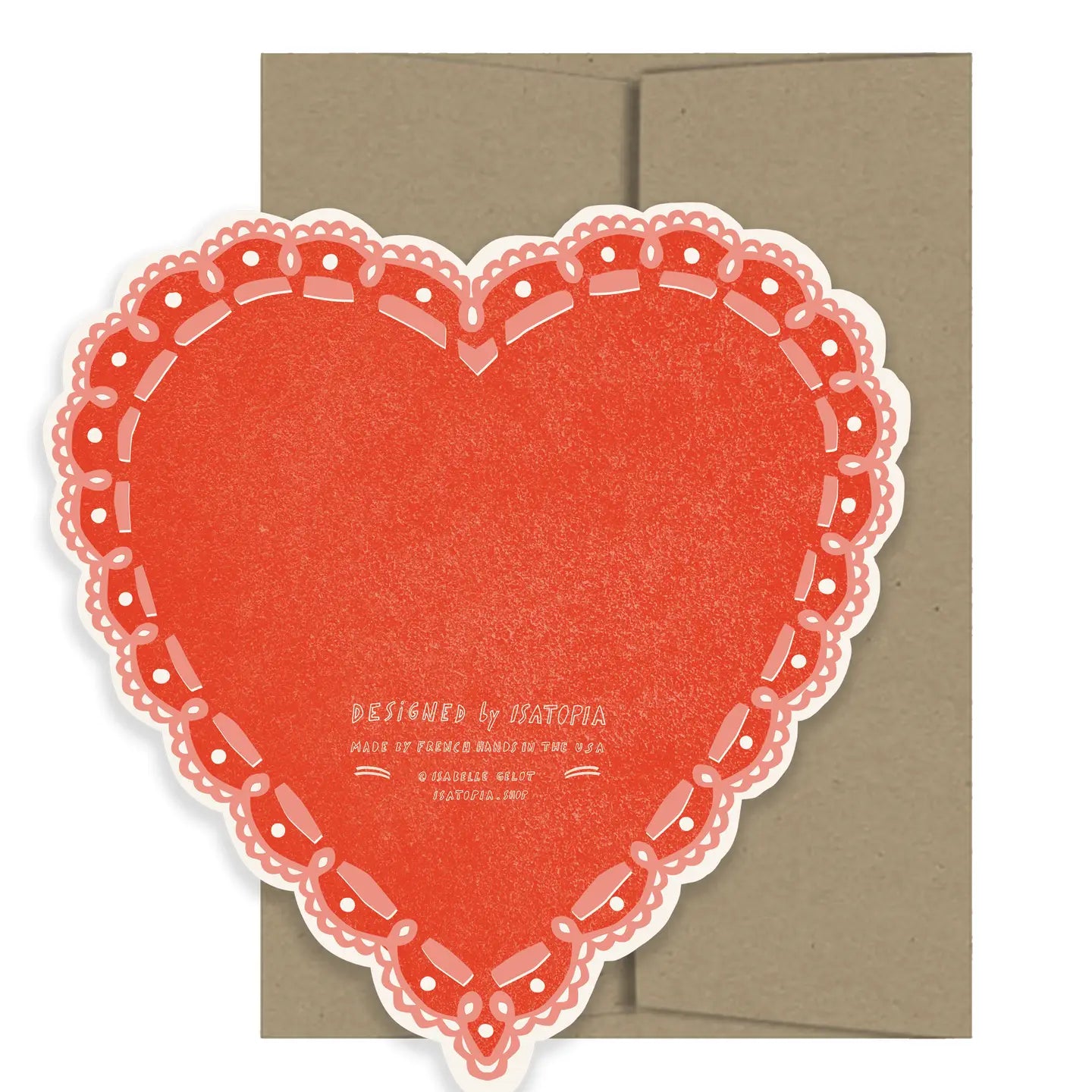 Rose Heart Amour Collection Die Cut Card by Isatopia image 1