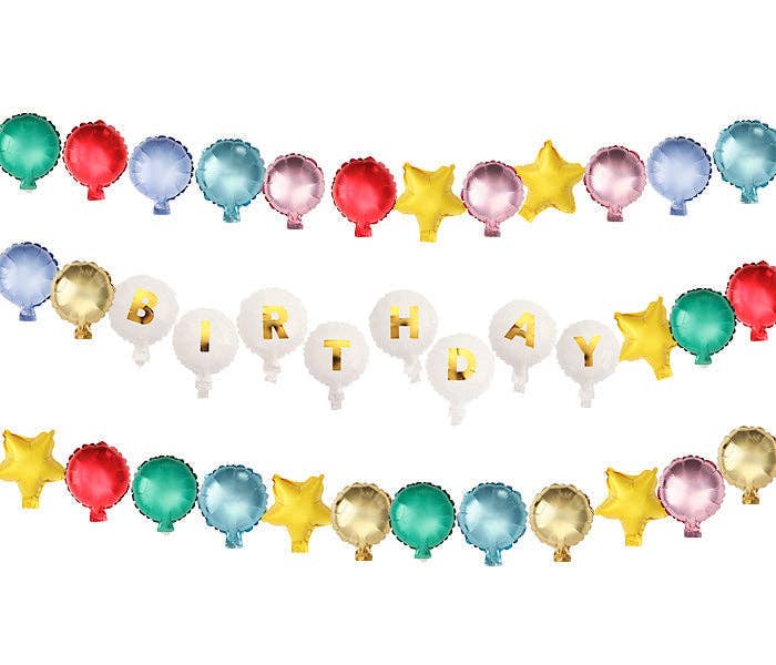 Beaded In Fun Customizable Balloon Garland Banner (60 ct)