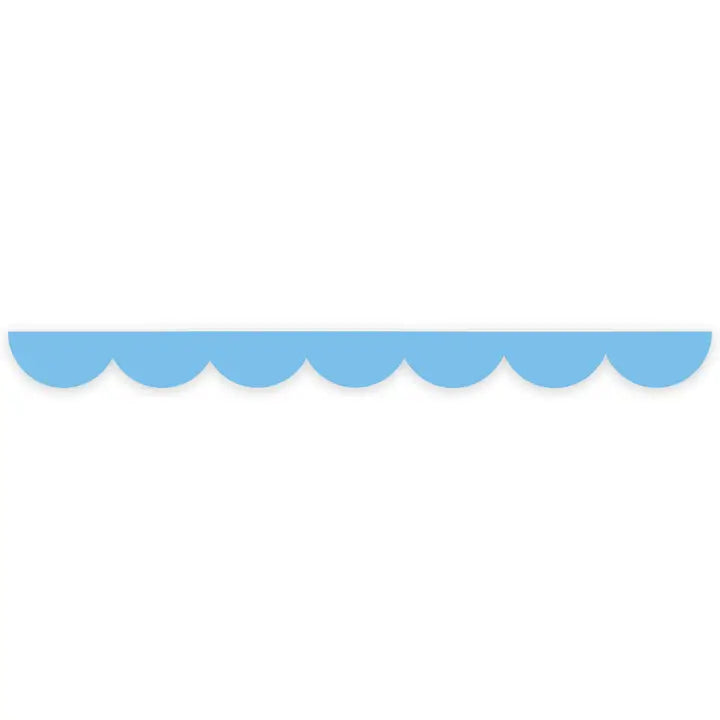 Light Blue Scalloped Washi Tape - 20mm image 0