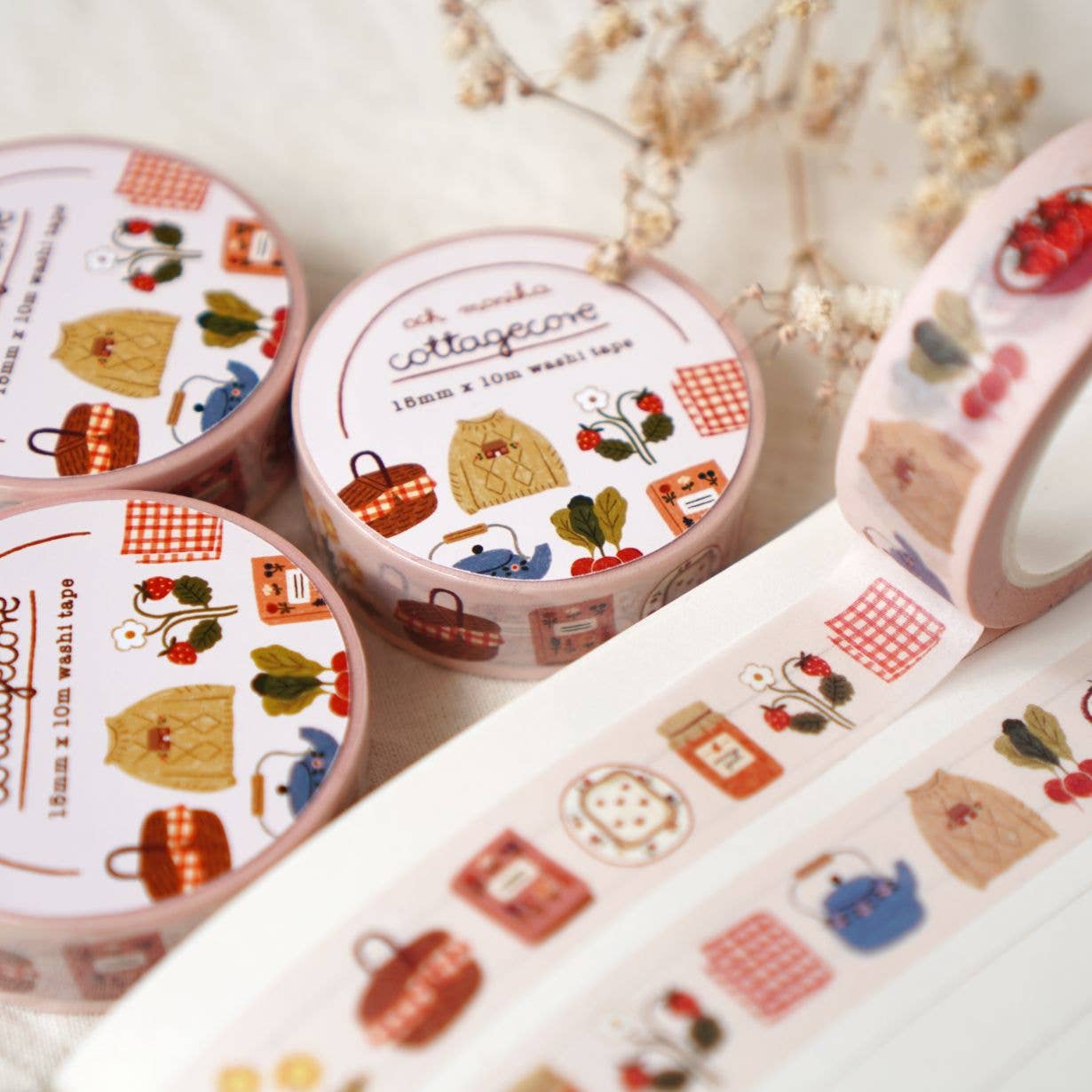 Cottagecore - Decorative Washi Tape | 15mm x 10mm