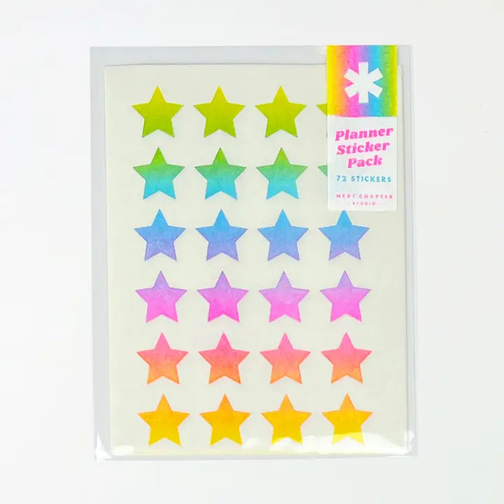 Planner Sticker Pack - Rainbow Shapes image 0