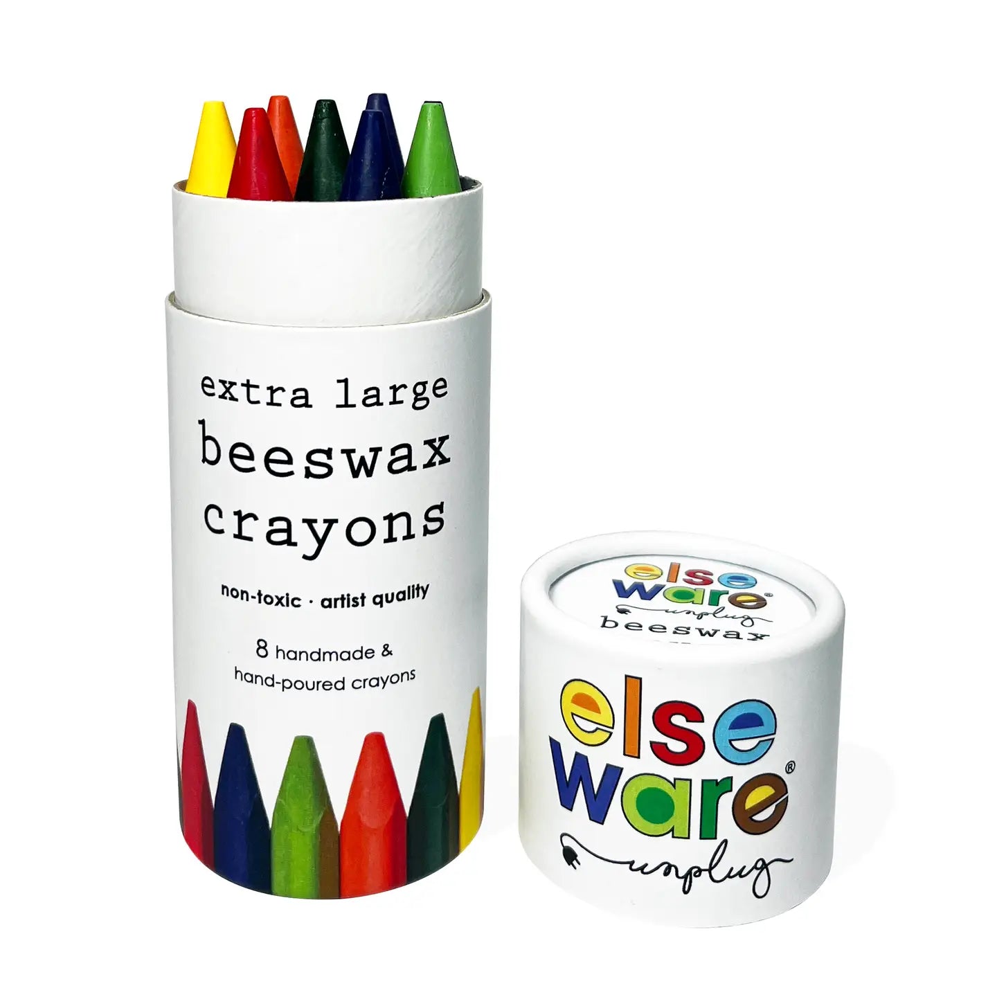 Beeswax Crayons - Extra Large - 8 Natural & Non-Toxic Colors image 0