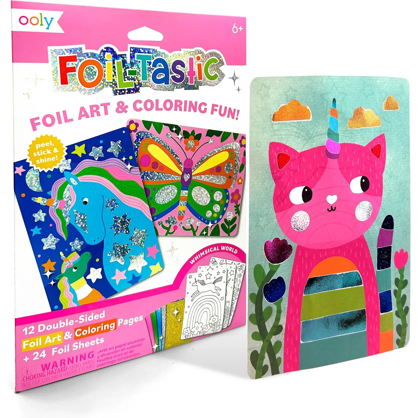 Foil art kit with whimsical characters image 0