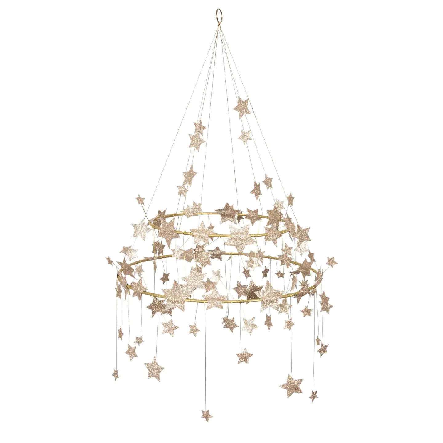 Gold Sparkle Star Chandelier image 0