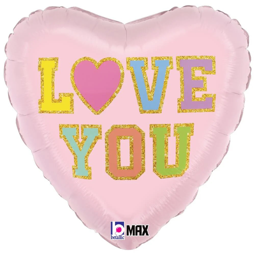 18 inch LOVE PATCH HEART image 0