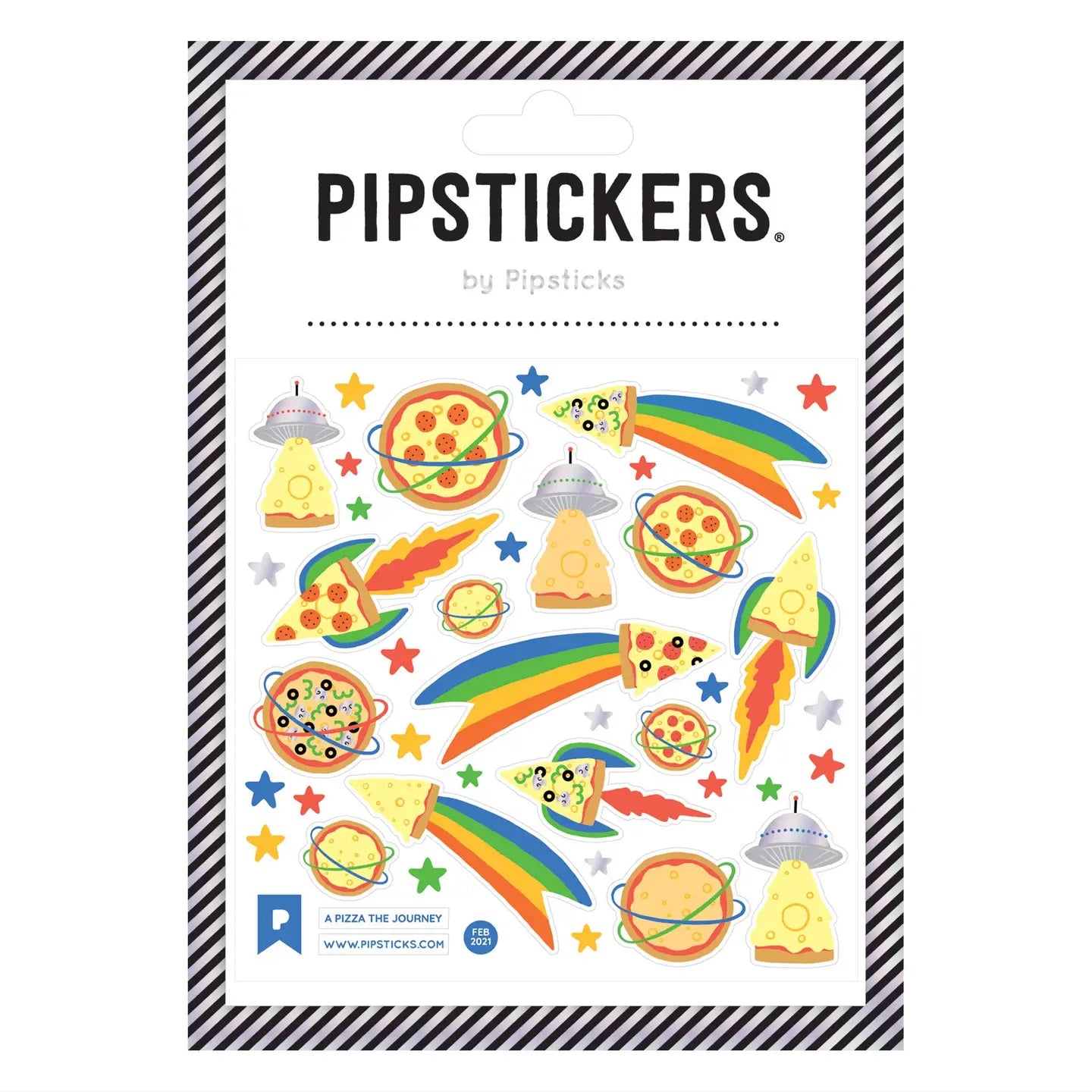 A Pizza Journey Pipstickers 4x4 image 0