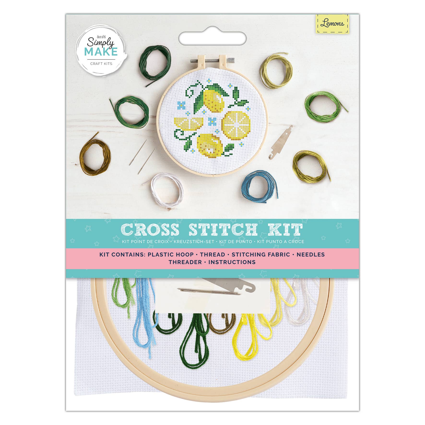 Simply Make Cross Stitch Kit - Lemons